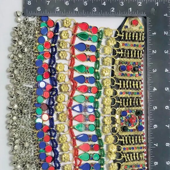 Colorful Choker Necklace, Boho Statement Necklace, Boho Chic Necklace - Picture 8 of 11